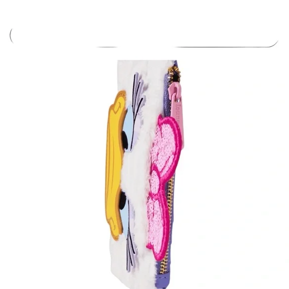 Loungefly DISNEY Daisy Duck Sequin Plush Cosplay Large Card Holder NWT - Picture 4 of 5